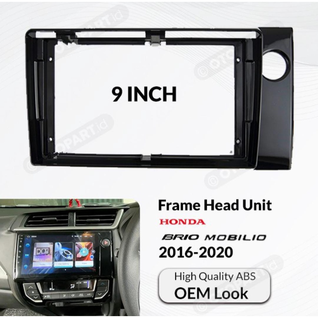 Frame Head Unit Honda BRIO/BRV/MOBILIO Gen 2 (2016-2020) 9&quot; inch OEM