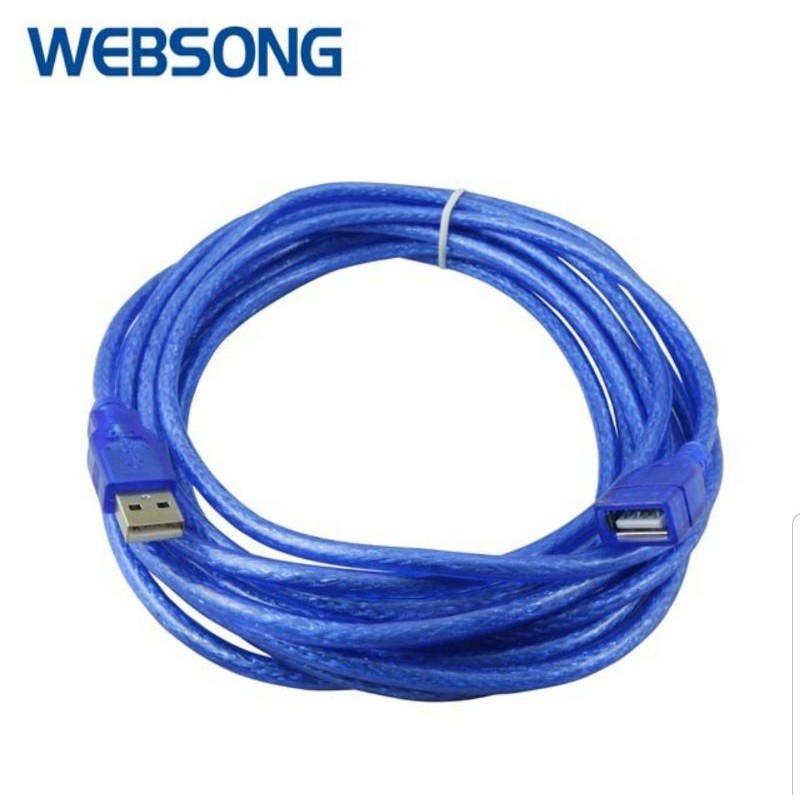 Kabel USB 2.0 Male to Female Extension 5M High Quality WEBSONG