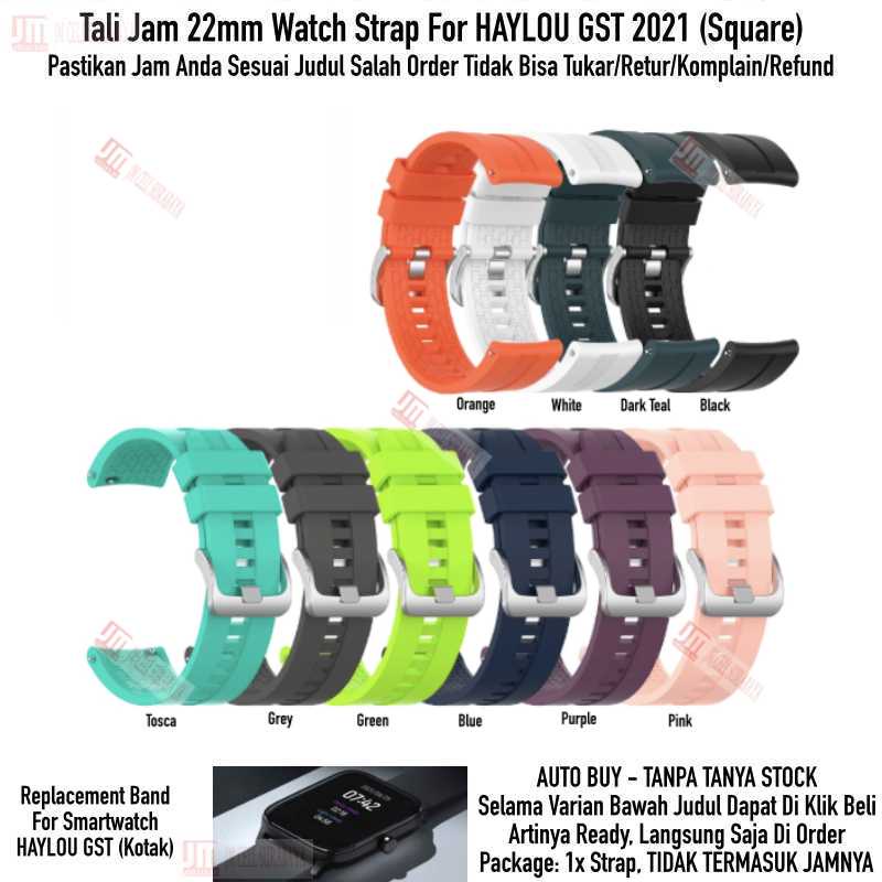 XLF Watch Strap Haylou GST LS09B - Tali Jam Tangan 22mm Rubber Silikon