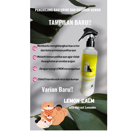 PENGHILANG BAU KOTORAN KUCING ANJING - WANGI LEMON 250ml