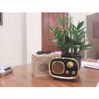 FM RADIO SPEAKER BLUETOOTH NIRKABEL RETRO VINTAGE KLASIK - PROMO