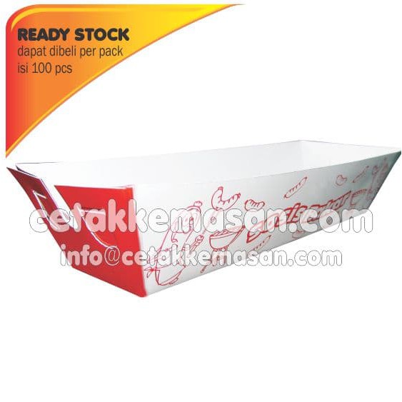 

Tray Sosis Bakar Dus uk 22 x 4 x 4 cm Foodgrade
