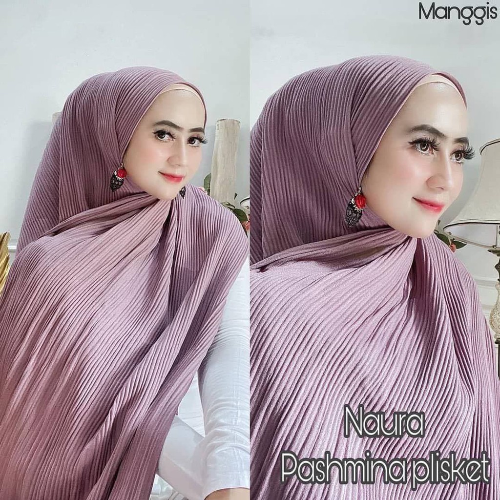 Jilbab Pashmina Ceruty Babydoll Plisket Viral murah / Grosir jilbab / hijab syari
