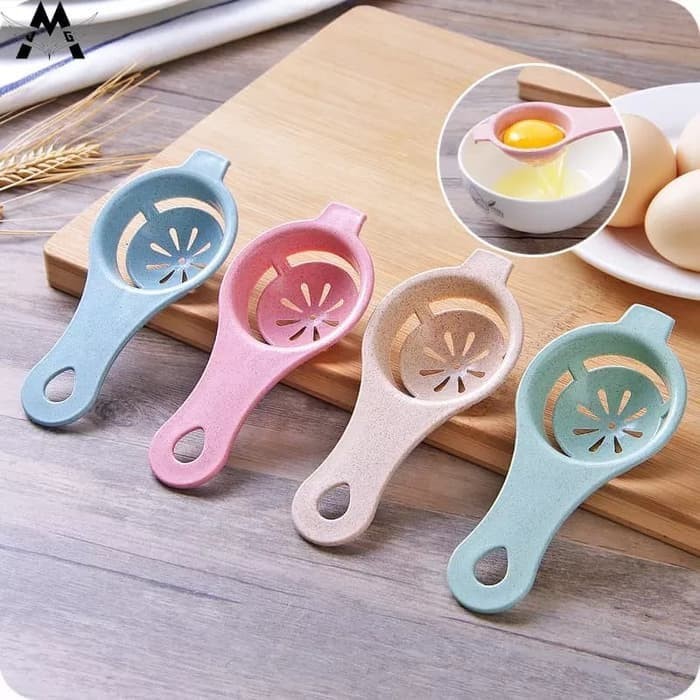 T02-Sendok Alat Pemisah Kuning Telur Saringan EGG white Separator