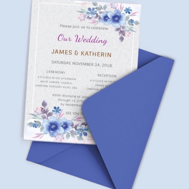 

Wedding invitation card