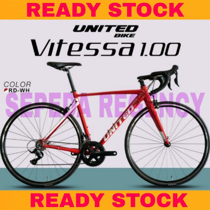 Sepeda Roadbike UNITED VITESSA 1.00 Balap 700C 18 Speed