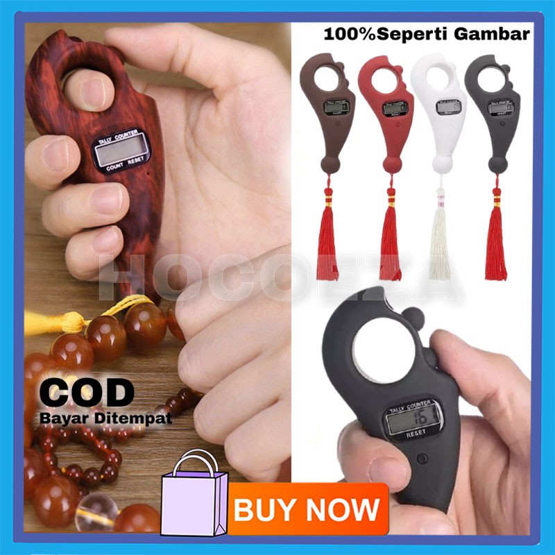 ALAT HITUNG TASBIH TAHLIL FINGER COUNTER RELAKSASI MEDITASI MANIK MOTIF KAYU DIGITAL ORIGINAL VA25