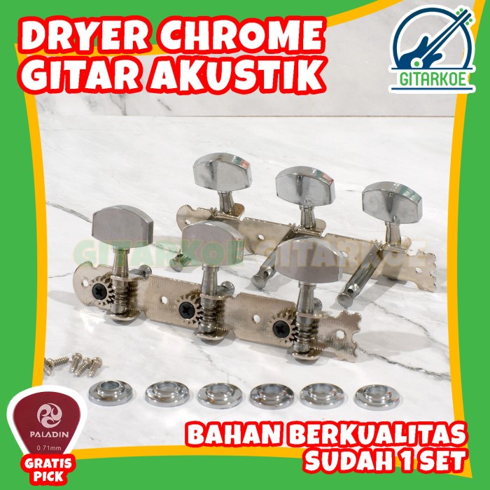 Dryer Gitar Akustik Tuning Peg / Spare Part Putaran Gitar Akustik