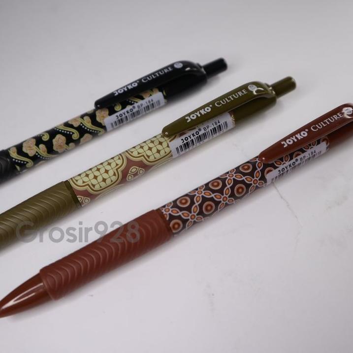 

⸨LaM ♛⸩ (Per 12) Ballpen / Pena Batik Joyko Culture 0.7mm BP-184 ||Sedia