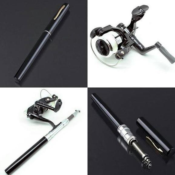 Joran Pancing Mini Model Bentuk Pena Pulpen Panjang Maksimal 1,6 Meter Mini Portable Extreme Pen