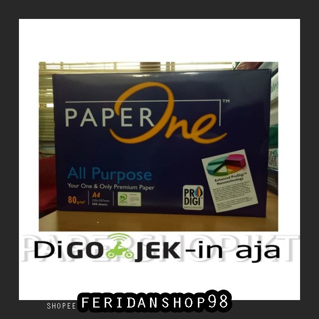 

BT906 KHUSUS GO-SEND TERMURAH BEST KERTAS PAPERONE A4 80 GRAM OFFICE PAPER PRINT BY FERIDANSHOP98