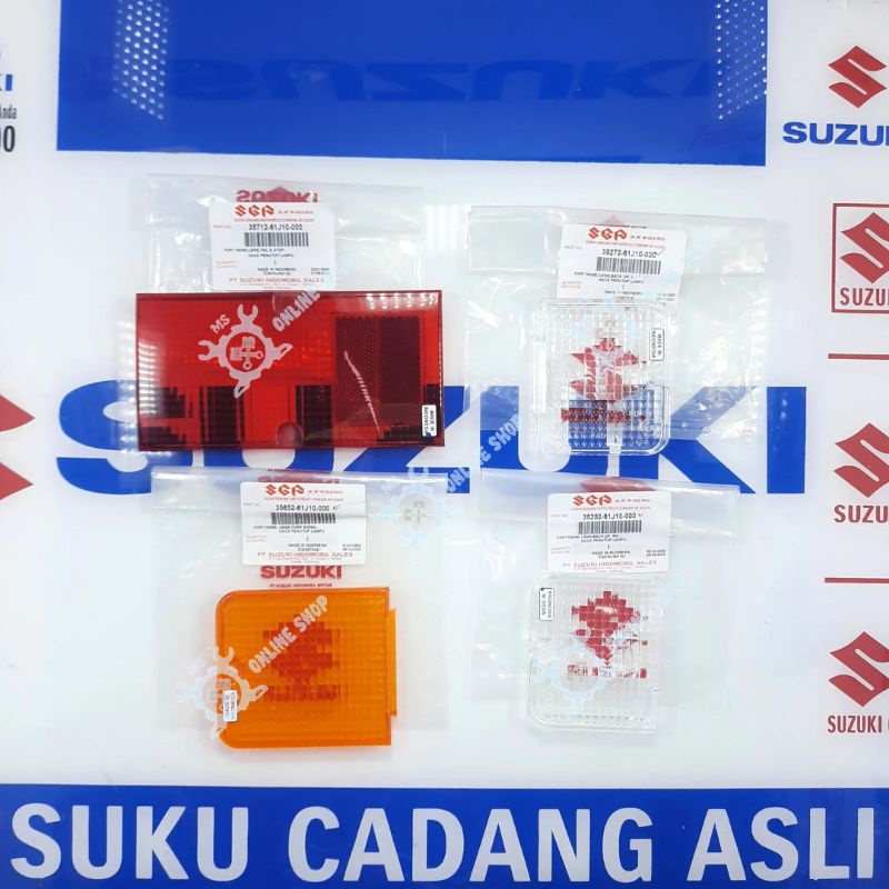 Lensa Mika Stop Lamp Stoplamp Lampu Belakang Merah atau Kuning atau Putih Mart Suzuki Apv Pick Up Me