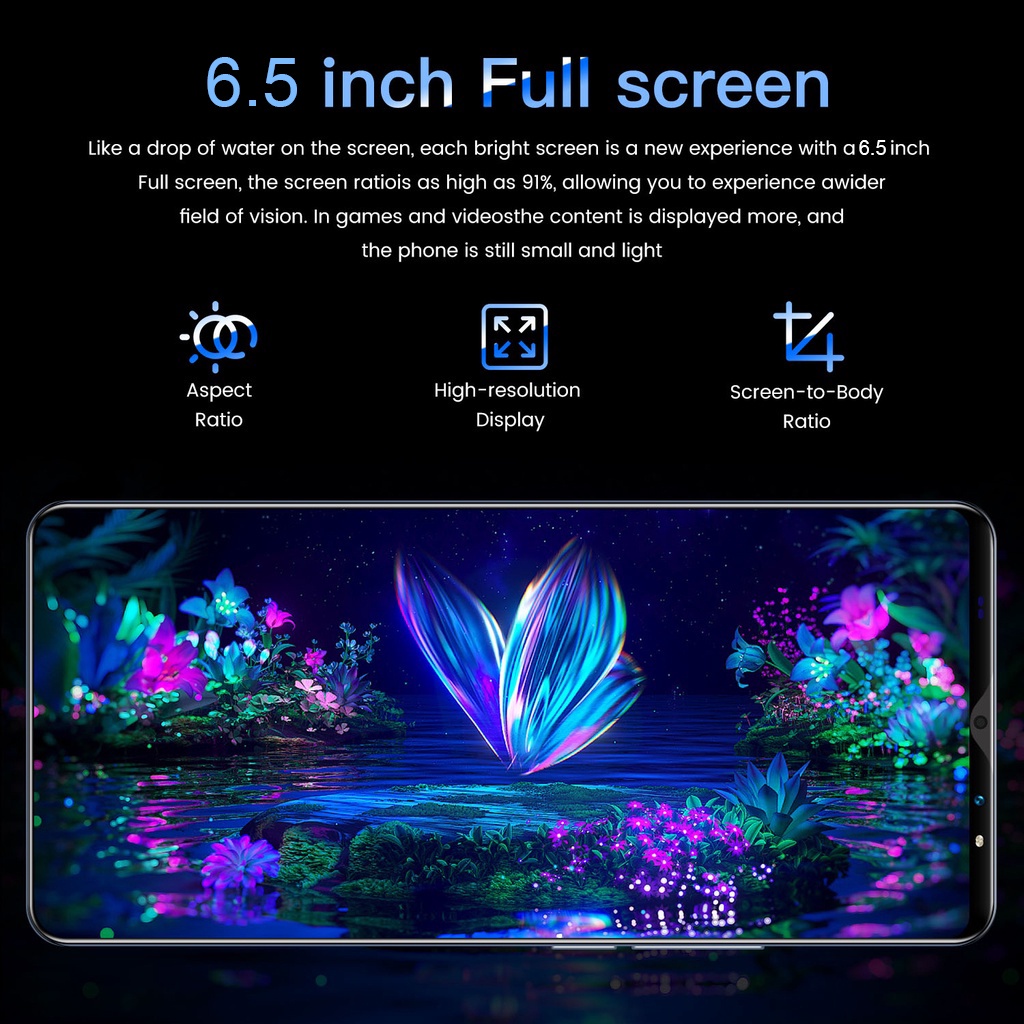 hp murah galaxy S30U plus 4G/5G LTE 6,5 inci Ponsel Pintar Baru 8+256GB