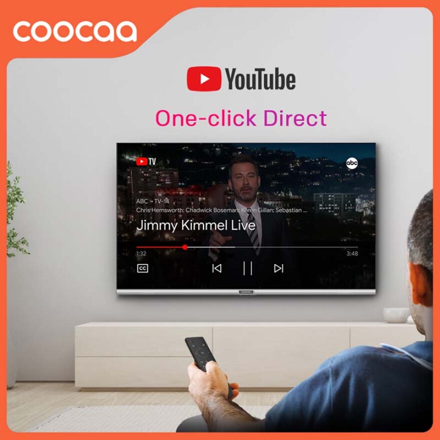 TV COOCAA Smart TV 43 inch - Digital TV - OS COOLITA - FHD - Bazel Less - Dolby Audio - Browser/Youtube - USB/LAN/WIFI - Model 43S3U