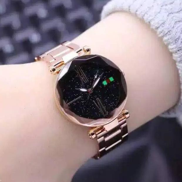 JAM TANGAN WANITA GUCCI RANTAI KACA BELIMBING