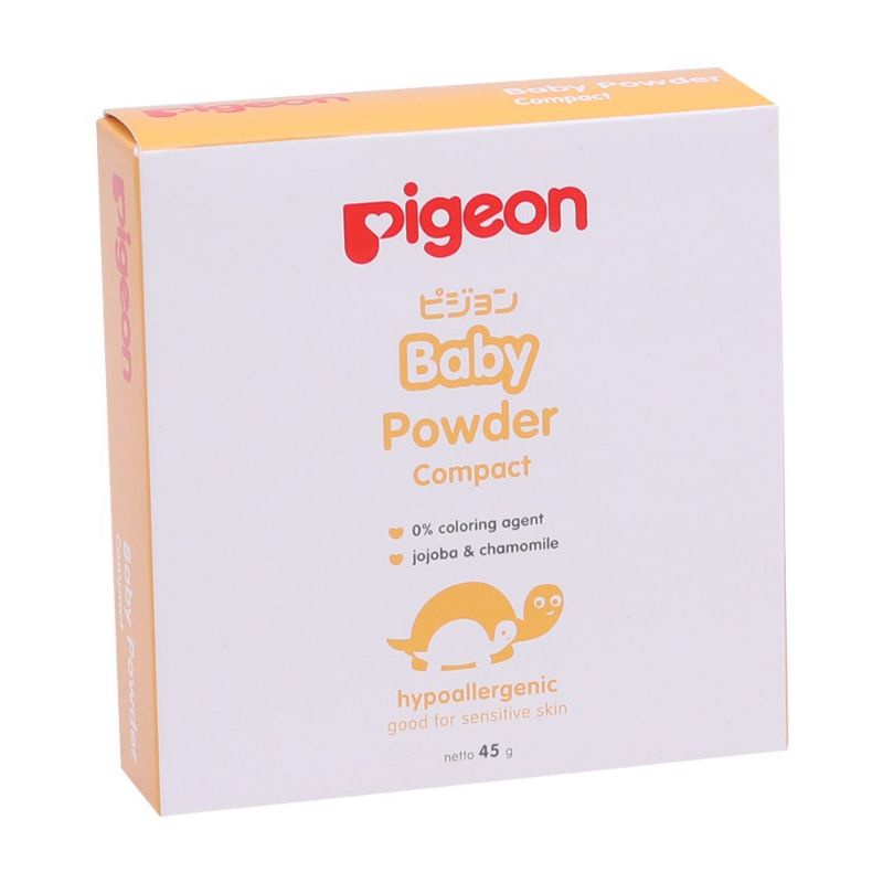 Pigeon Baby Powder Compact Chamomile 45gr White || Bedak Padat Pigeon