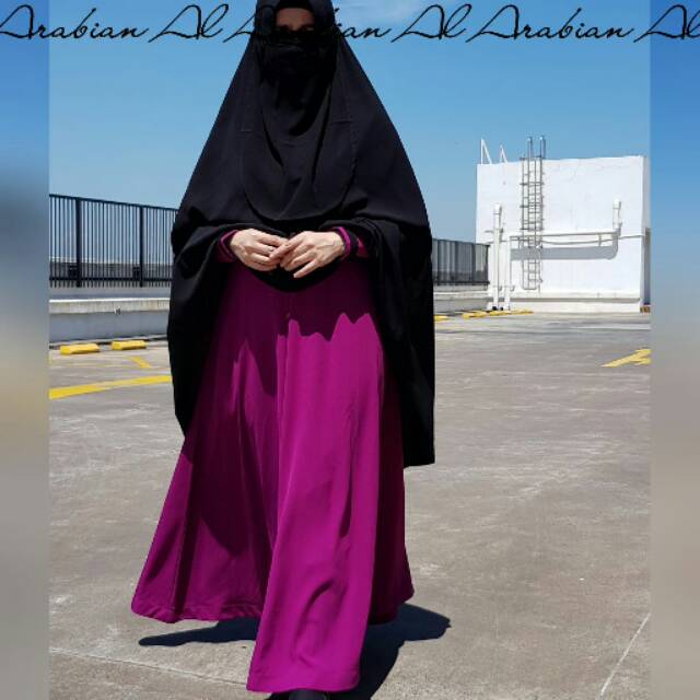 Gamis fatimah magenta ibu dan anak terbaru dari al arabian