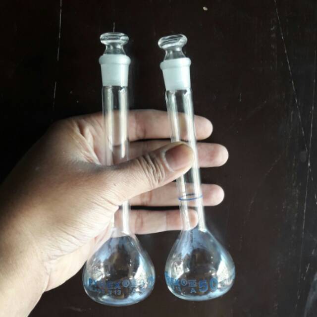 Volumetric flask /labu ukur 50ml pyrex