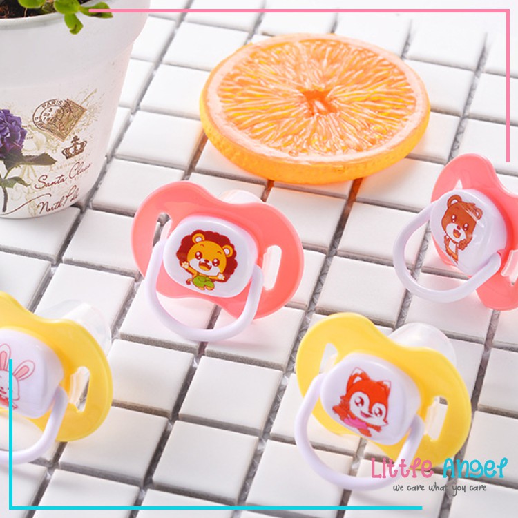 Empeng BAYI DOT ANAK Bulat Karakter Lucu New Born Teether Babby Pacifier Food Grade Import