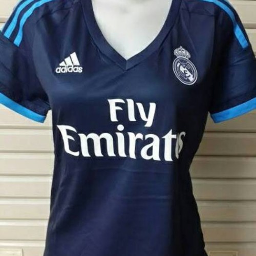 JERSEY KAOS BOLA REAL MADRID 3RD 2015-2016 LADIES SIZE S
