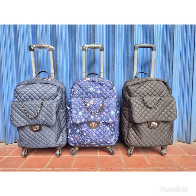 Tas trolley ransel vintage rantai/tas trolley anello / tas roda ransel