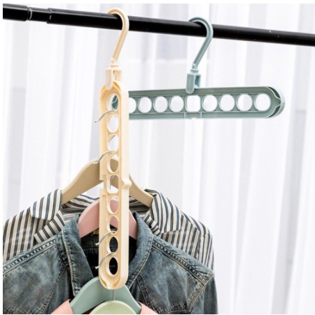 Magic Hanger Baju 9 Lubang (Bisa Vertikal / Horizontal)