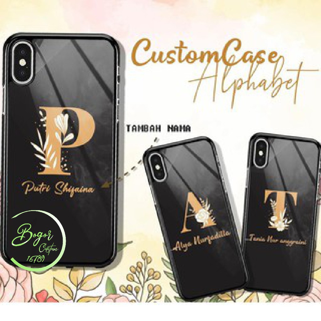 Hardcase 2D glossy ALPHABET XIAOMI REDMI NOTE 2 3 4 4X 5A 5 6 7 8 PRIME PRO A2 LITE 8 8 LITE BS31