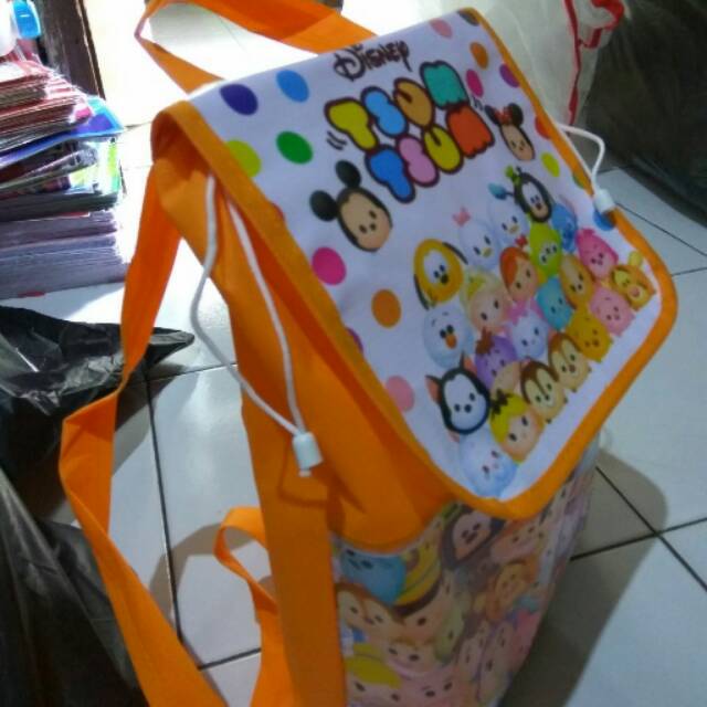 

Goodie bag ultah ransel printer tsum-tsum