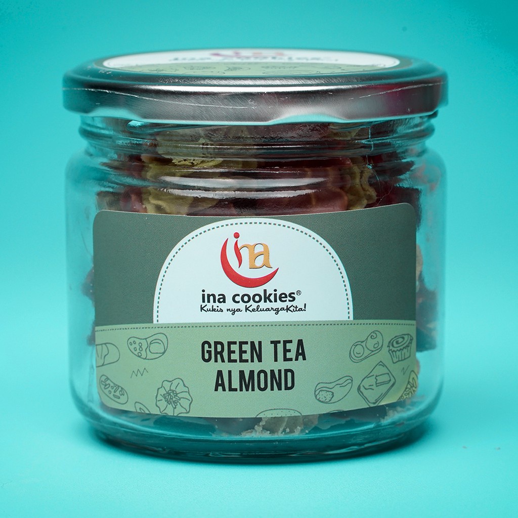 

Ina Cookies Toples Kue Kering Almond Green Tea JAR Kue Lebaran Murah JAKARTA