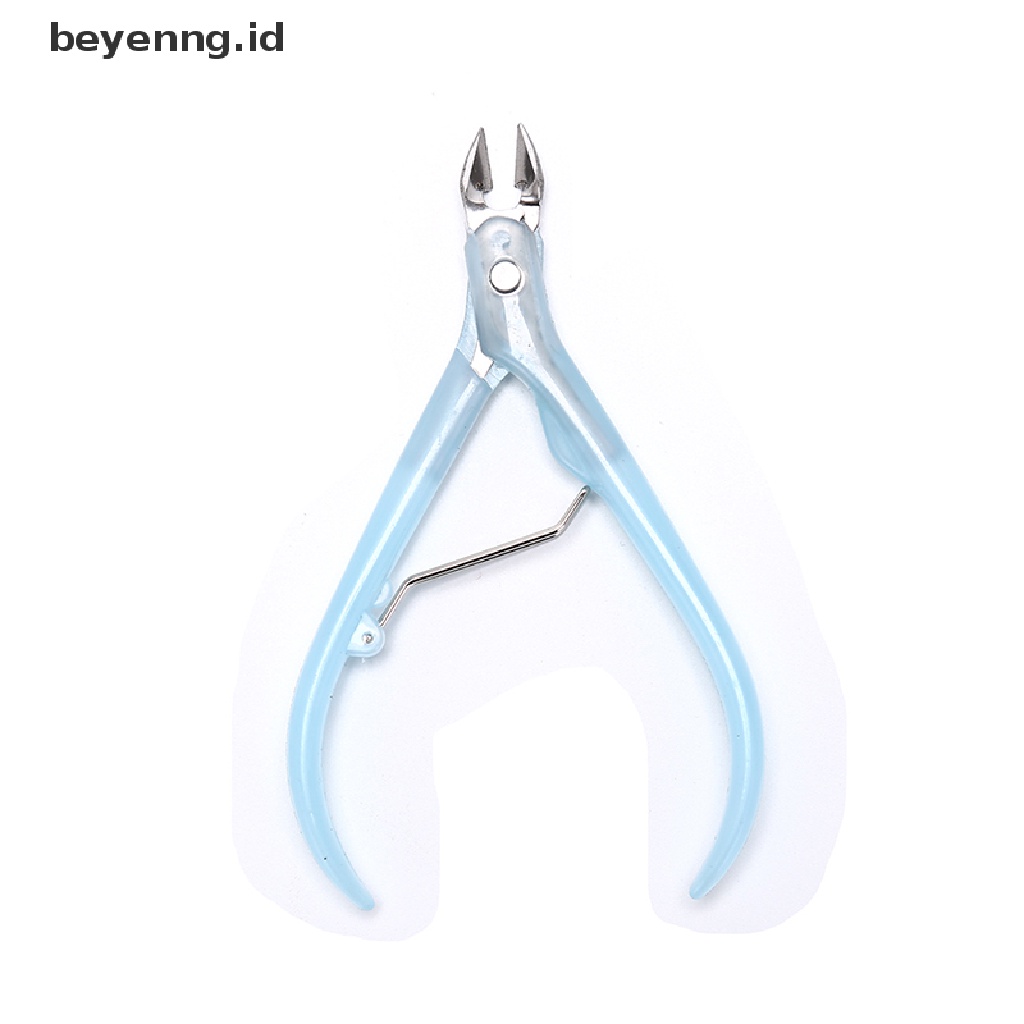 1pc Gunting Kuku Kutikula Bahan stainless steel Dengan Gagang Plastik Untuk manicure