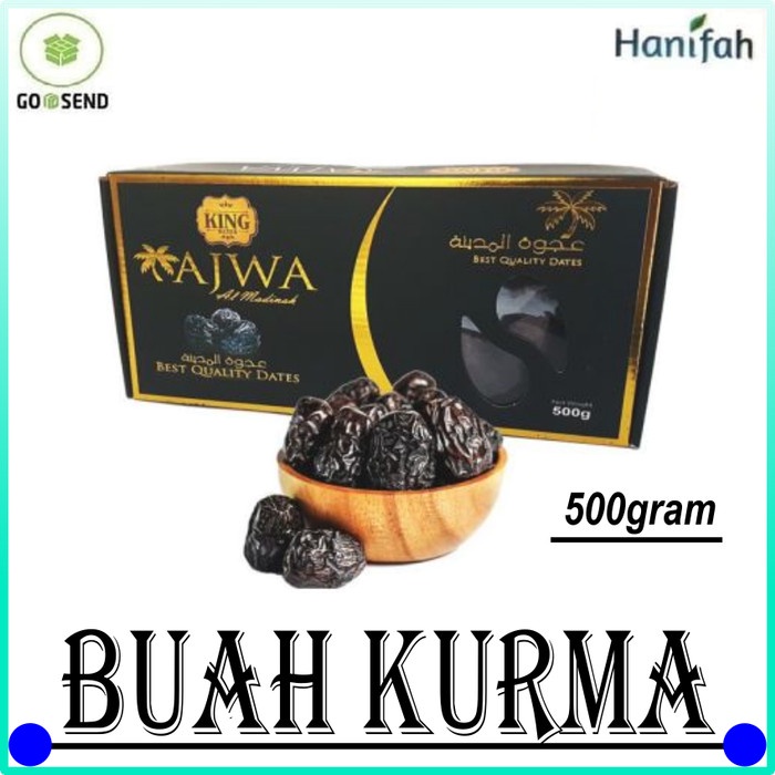 

Kurma Ajwa Al Madinah King Dates Best Quality Dates 500gr