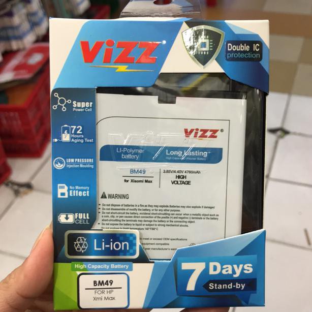 Baterai VIZZ Xiaomi BM49 Mi Max / Baterai Double Power Xiaomi Mi Max