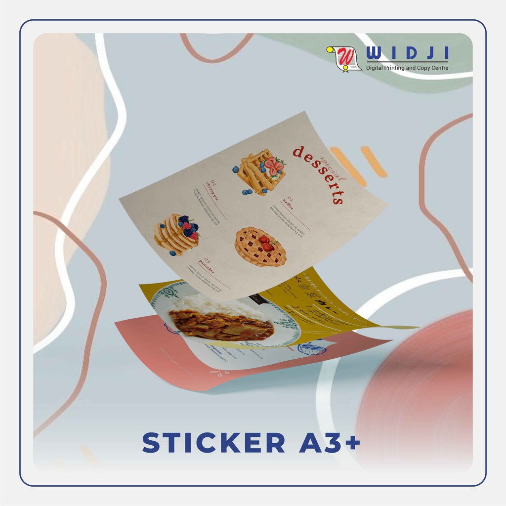

Print / Cetak Stiker Chromo / Vinyl Glossy / Doff / Transparant Ukuran A3+ (31 X 45 cm)
