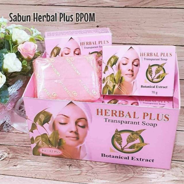 [BPOM] Herbal Plus Transparant Soap (Sabun Muka) 70GR | FACIAL WASH | SABUN WAJAH | HERBAL