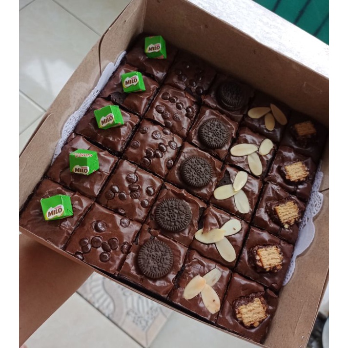 

Brewnies sekat 20x20 | Brownies Panggang