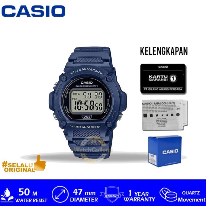 Casio General W-219H-2AVDF/W-219H-2AVDF/W-219H Original Murah Termurah