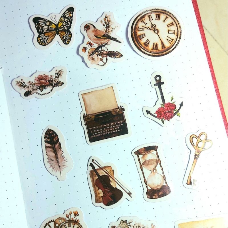 

[SATUAN] Sticker Cute Aesthetic VINTAGE RANDOM SATUAN Lucu Murah