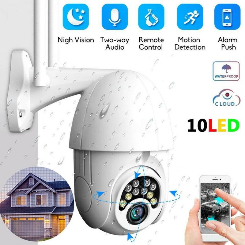 kamera cctv v380 q10 indoor outdoor waterproof kamera cctv wifi ip kamera wifi
