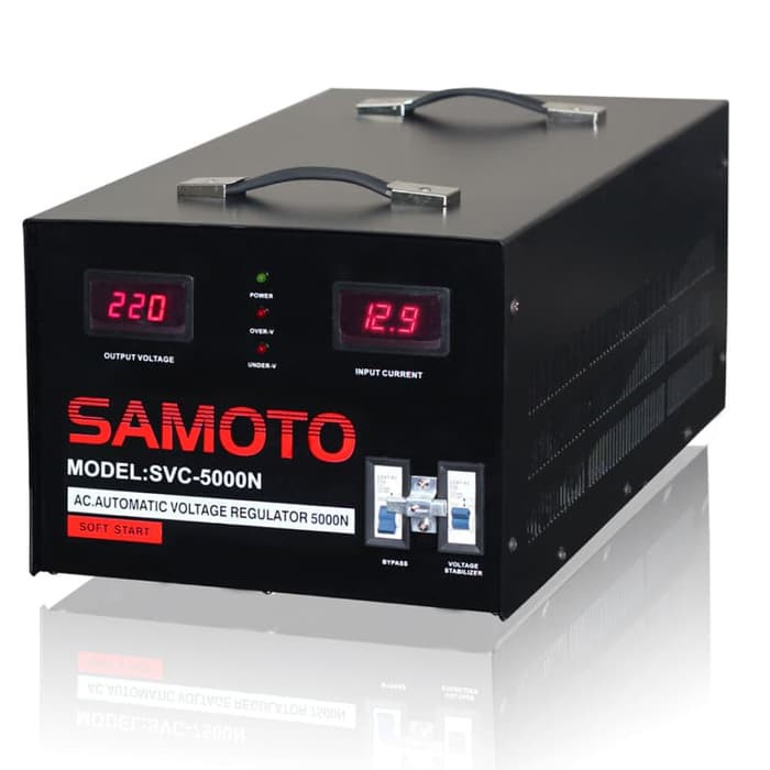 STABILIZER VOLTAGE DIGITAL - AVR LISTRIK SAMOTO 5000VA SINGLE PHASE