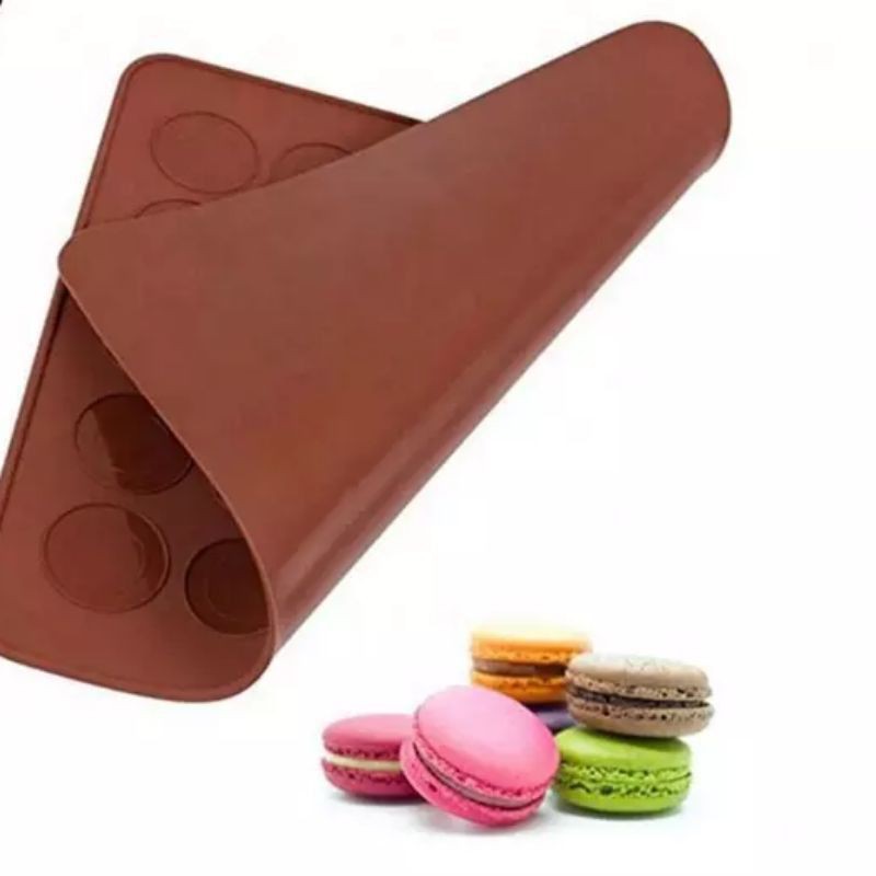 Macaroon baking mat alas kue kering cookies mat silicone