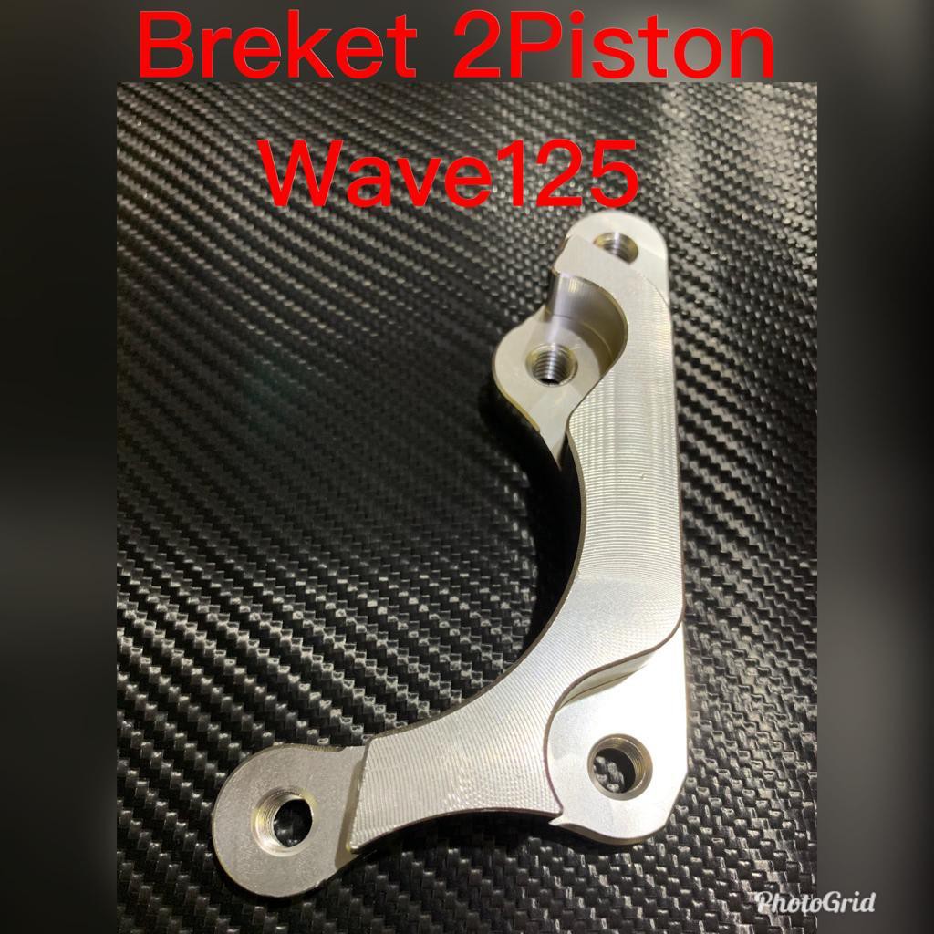 BREKET Kaliper 2PISTON 85mm Pitch Disc Brake Adapter Caliper Piringan Standar Mio,Beat,Nouvo,Wave,Ninja150,R15,Nmax,PCX,Aerox,Vario125 2piston 2p mio,beat,scoopy,vario,vixion,jupiter,z,vega,r,f1zr,nouvo,rxking,rx,king,nmax,fu,f1zr,125zr,dll 190 200 220