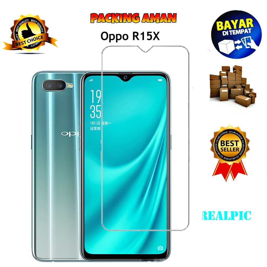 Tempered Glass Oppo R15X Screen Protector Anti Gores