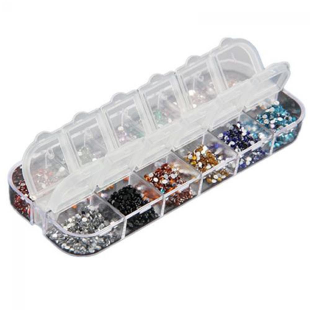 R-flower 3600Pcs Nail Art new Glitter Manicure Dekorasi Tips Akrilik