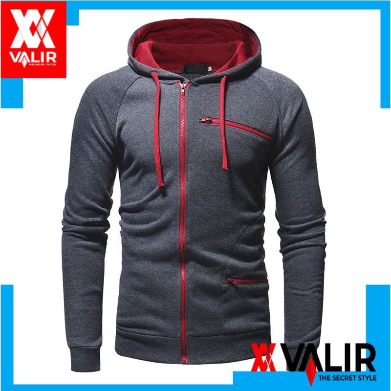 Valir termurah akn jaket outdor pria King Calvin Hitam Casual 1pcs