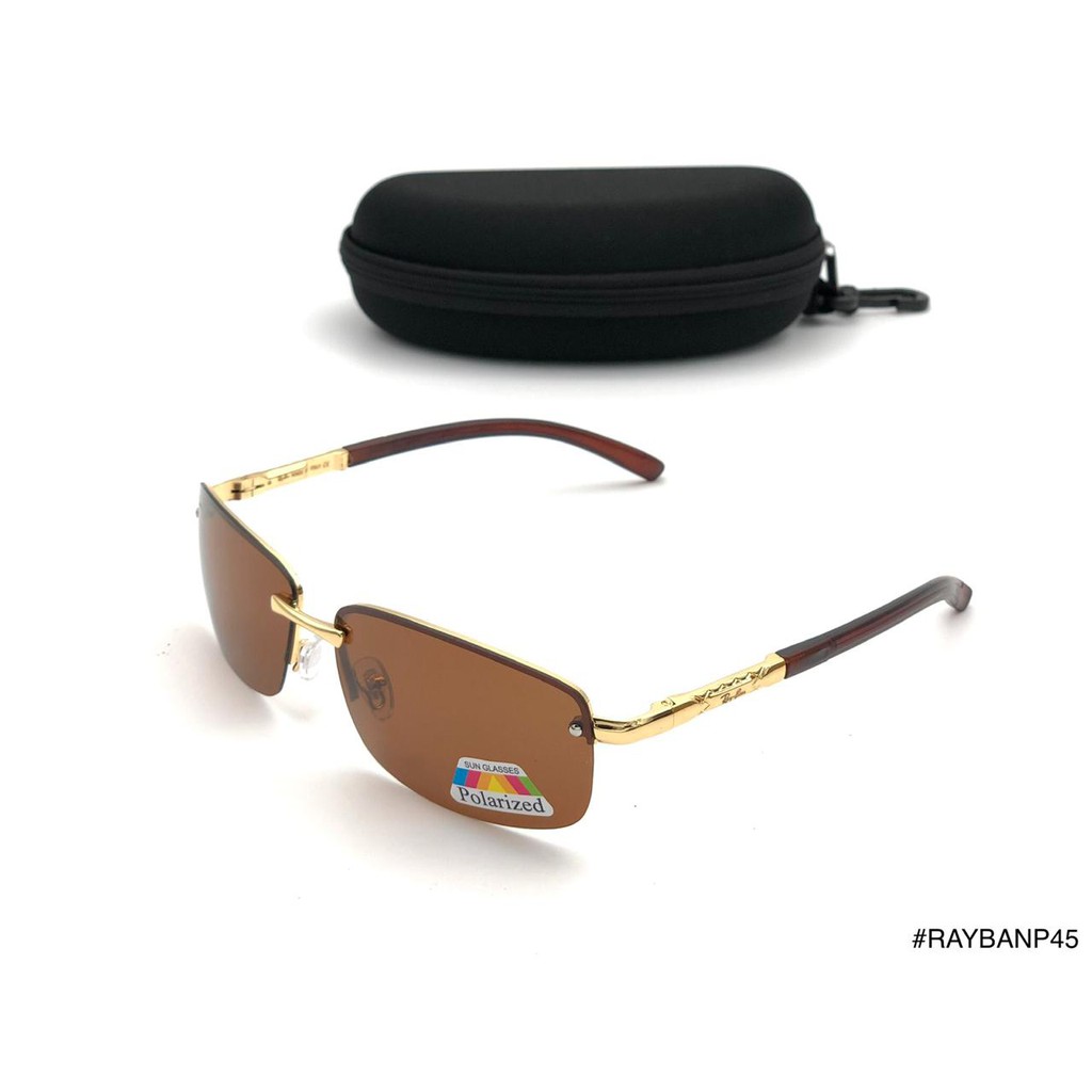 Kacamata Sunglasses Pria P45 polarized lens Fullset