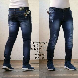 G00D QUALLITY Celana  jeans pria  ripped sobek robek  lutut 