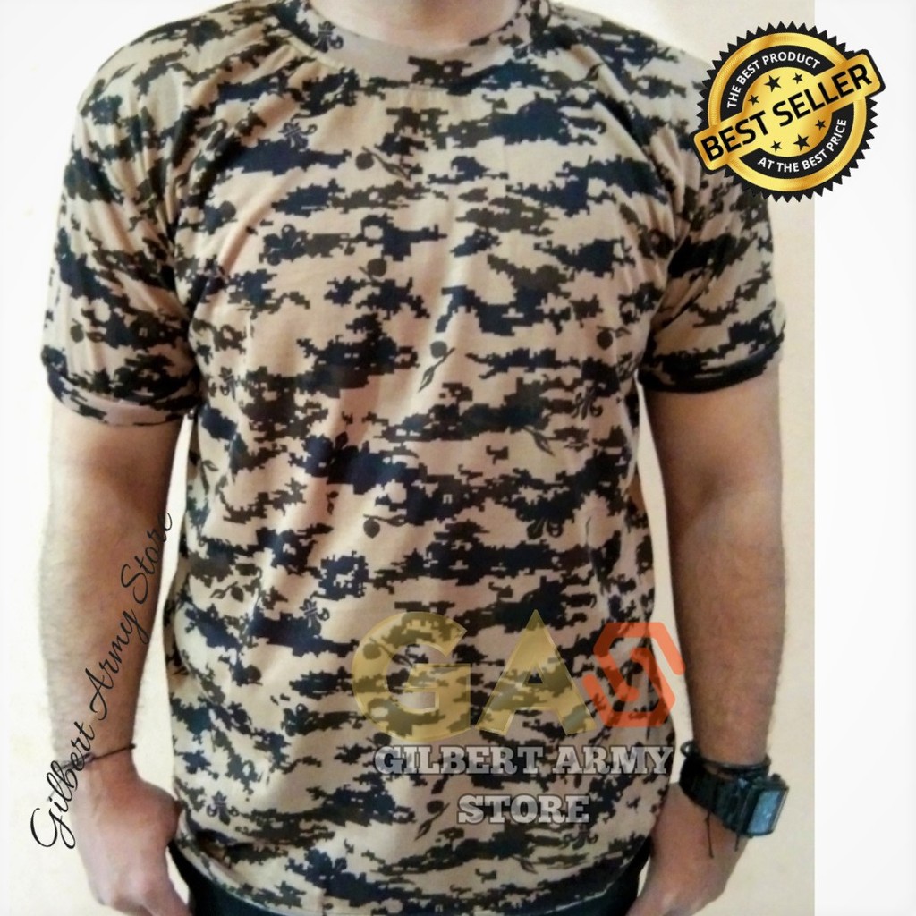 GILBERT ARMY STORE Kaos Loreng Pramuka Lengan Pendek Grosir Kaos Loreng Murah