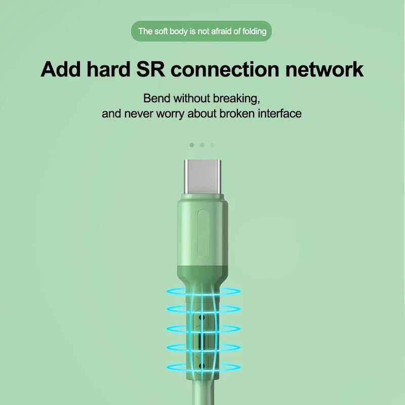 Kabel data / Fast Charging Micro USB / Type C Untuk Apple / Android