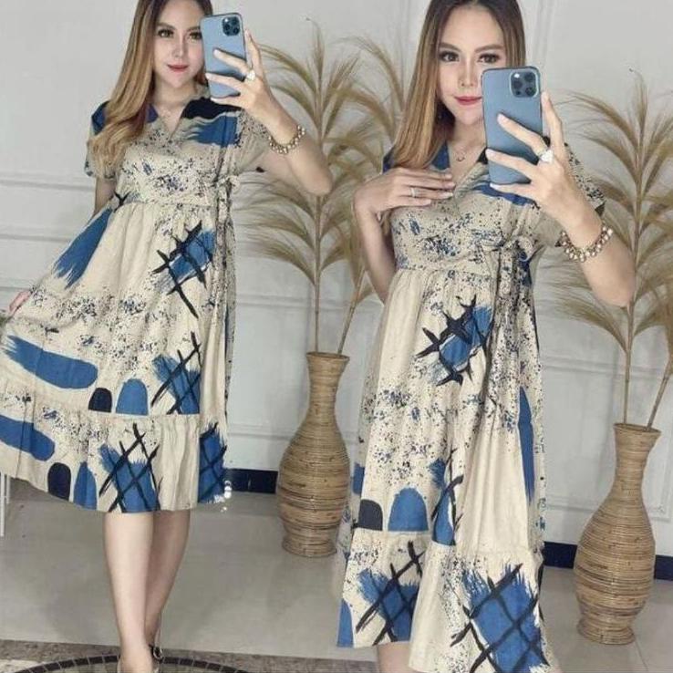 Koleksi Terbaru.. DASTER KIMONO RUFFLE || DRESS KIMONO || DASTER KIMONO LD 110 || DASTER KEKINIAN MU