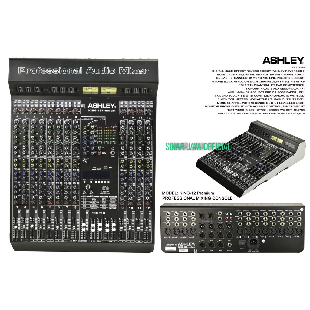 MIXER ASHLEY KING 12 PREMIUM KING12 PREMIUM KING12PREMIUM ORIGINAL